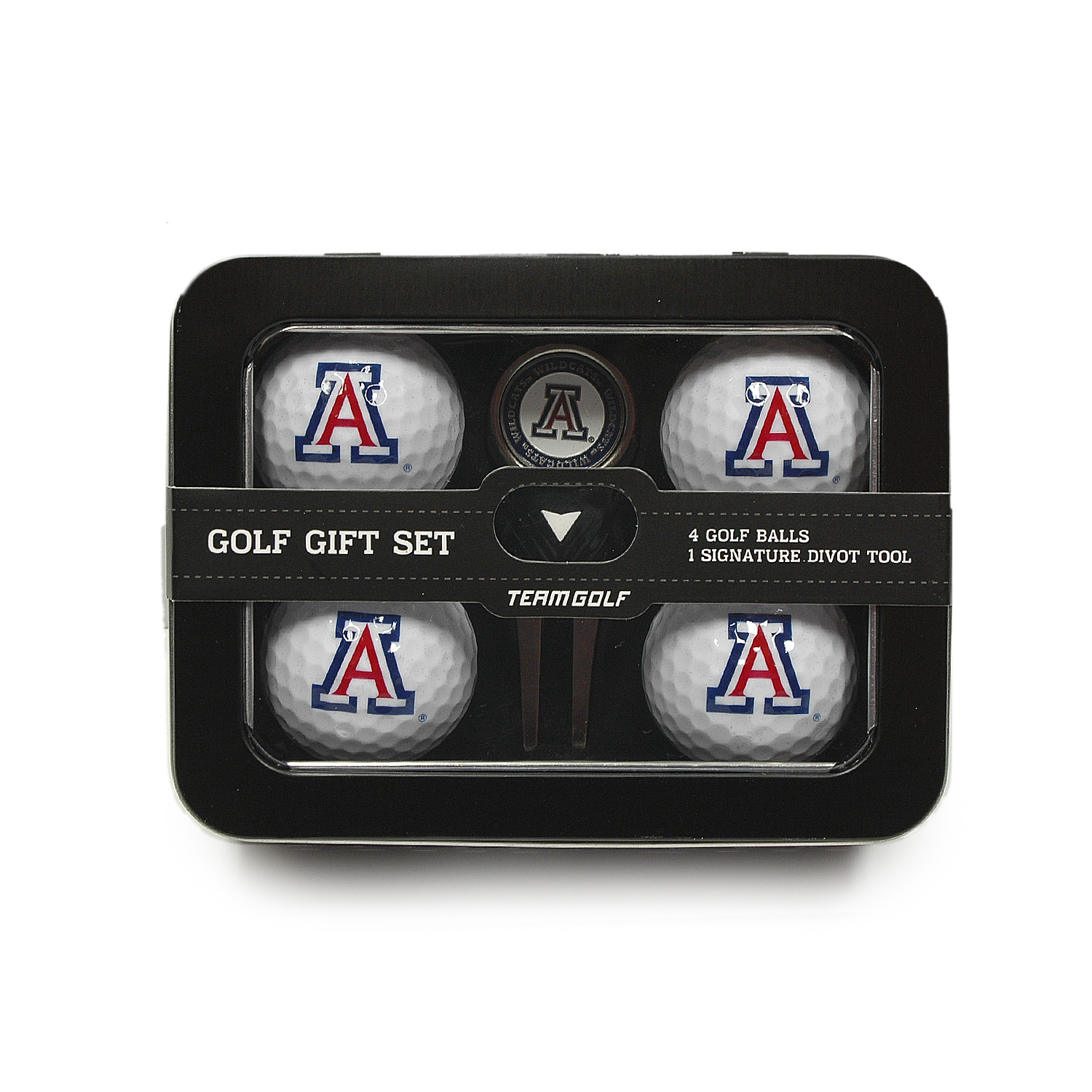 Arizona 4 Golf Ball And Divot Tool Set
