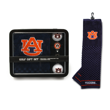 Auburn Embroidered Towel Tin Gift Set