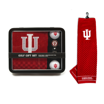 Indiana Embroidered Towel Tin Gift Set