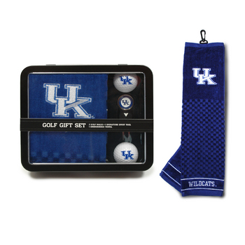 Kentucky Embroidered Towel Tin Gift Set