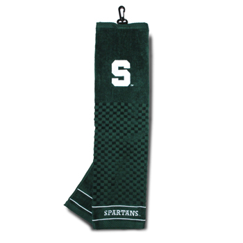 Michigan State Embroidered Towel
