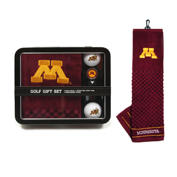Minnesota Embroidered Towel Tin Gift Set