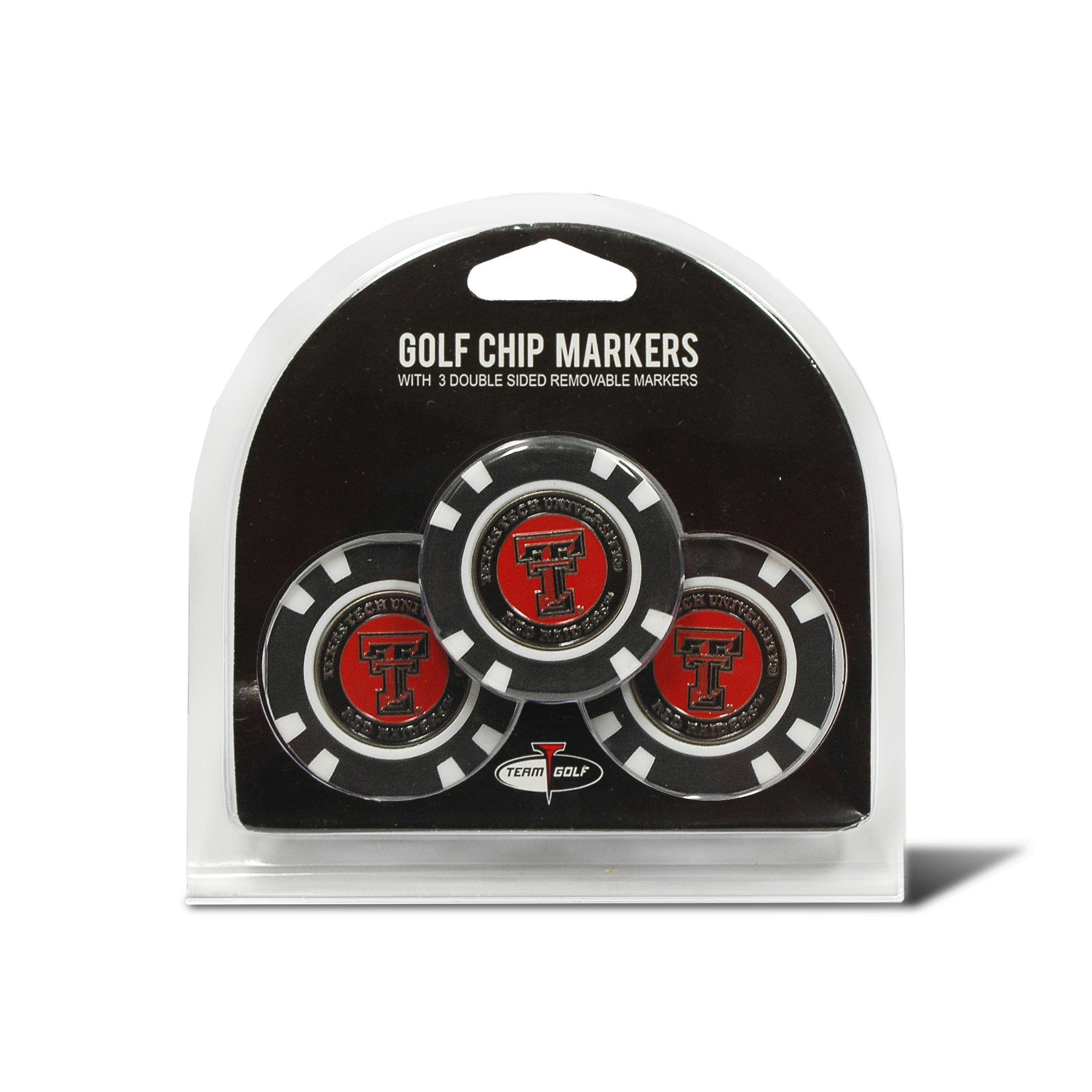 Texas Tech 3 Pack Golf Chip Ball Markers