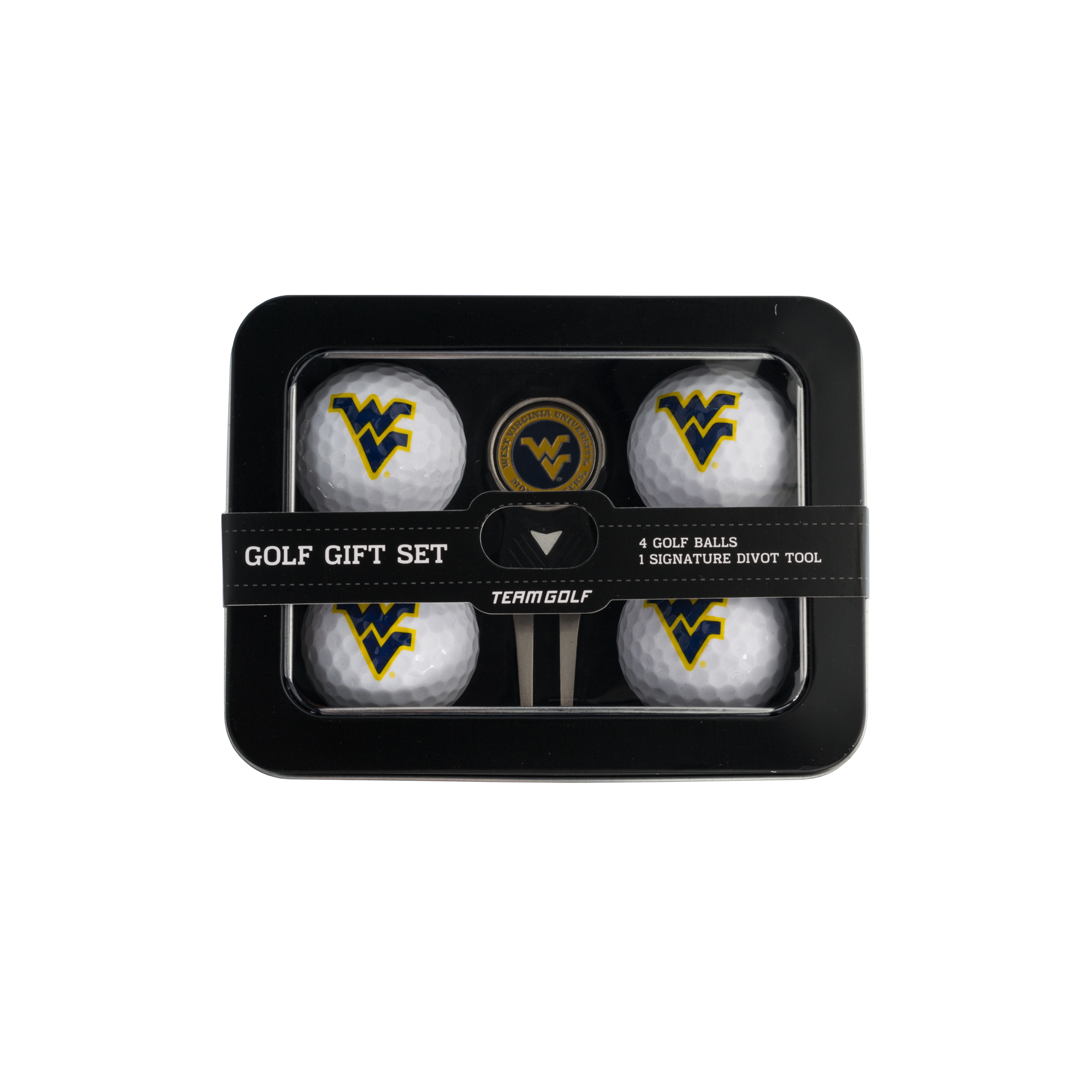 West Virginia 4 Golf Ball And Divot Tool Set