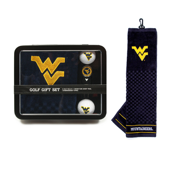 West Virginia Embroidered Towel Tin Gift Set