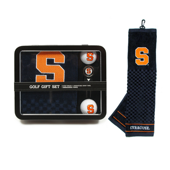 Syracuse Embroidered Towel Tin Gift Set