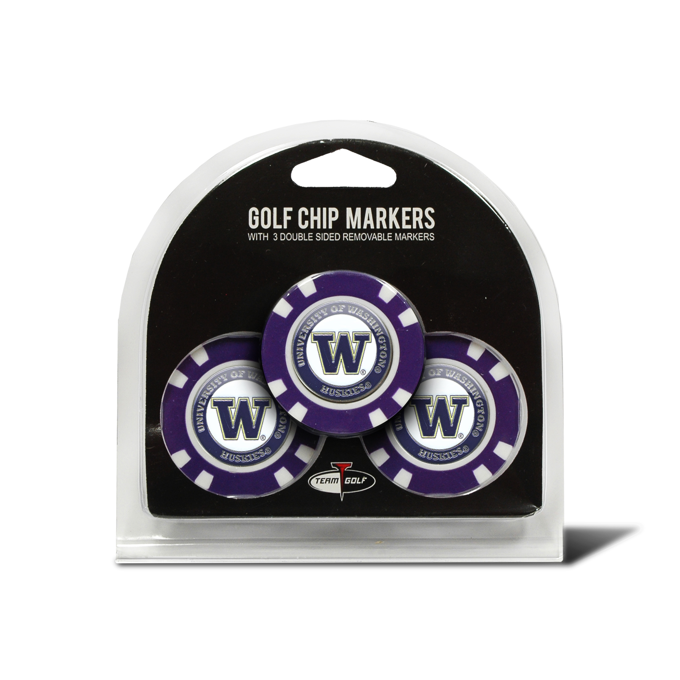 Washington 3 Pack Golf Chip Ball Markers