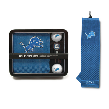 Detroit Lions Embroidered Towel Tin Gift Set