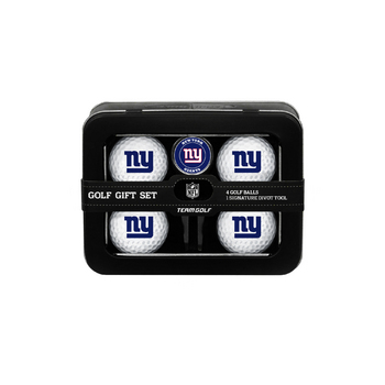 New York Giants 4 Ball Tin Gift Set