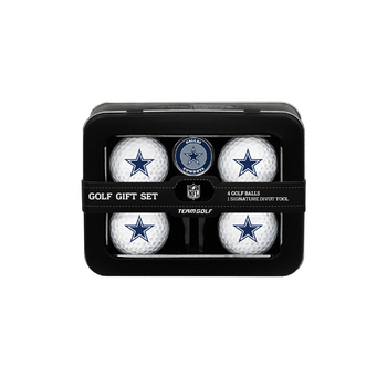 Dallas Cowboys 4 Ball Tin Gift Set