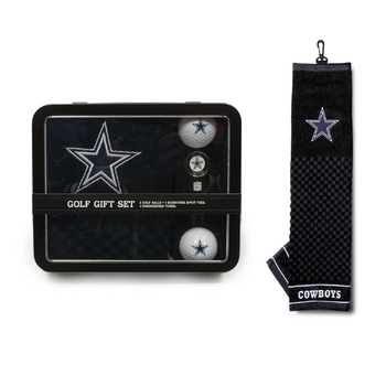 Dallas Cowboys Embroidered Towel Tin Gift Set