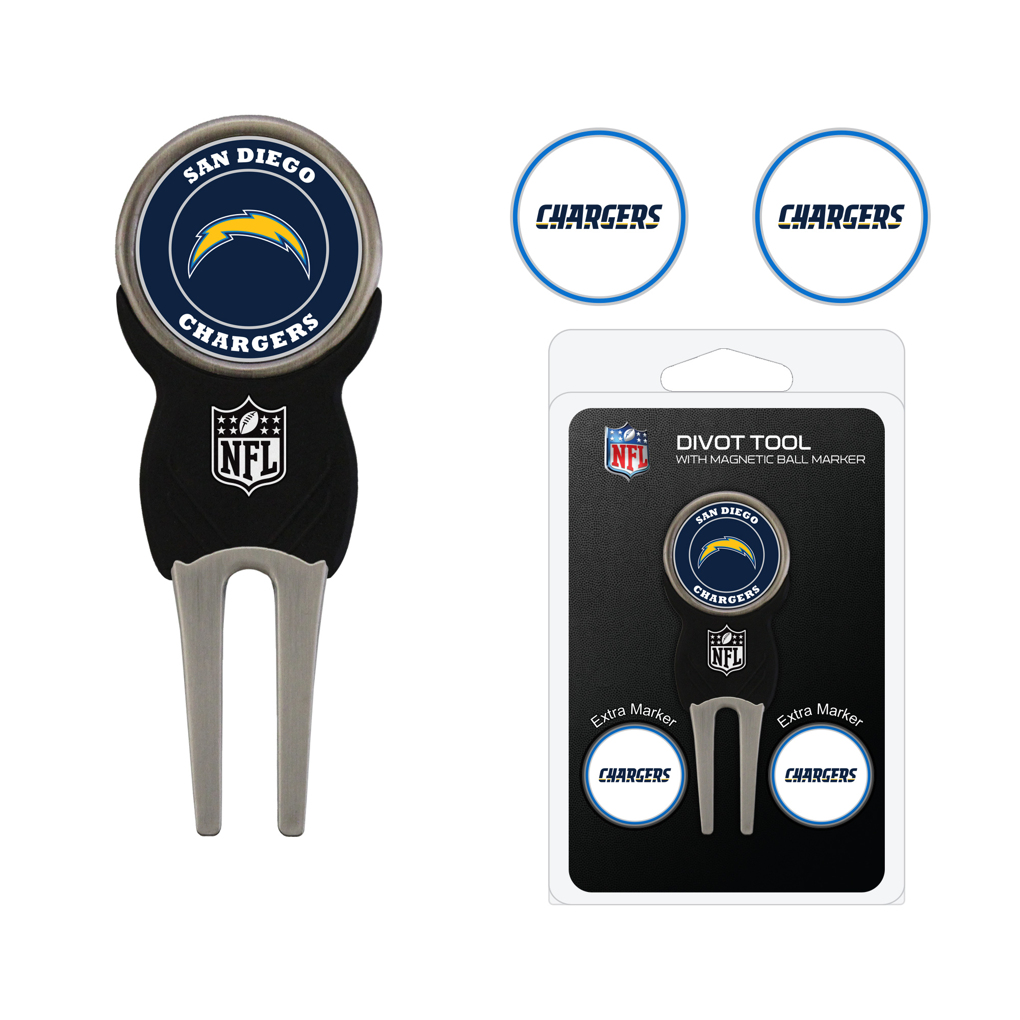 San Diego Chargers Divot Tool Pack
