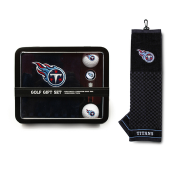 Tennessee Titans Embroidered Towel Tin Gift Set