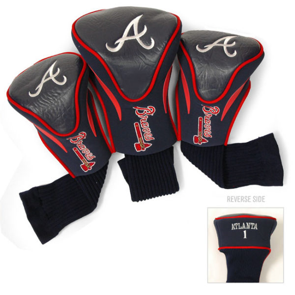 Atlanta Braves 3 Pk Contour Sock Headcovers