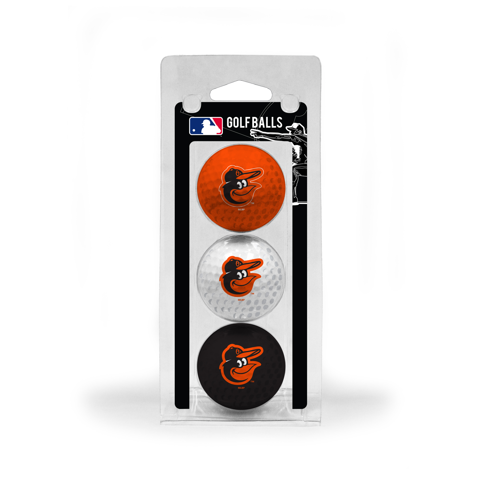 Baltimore Orioles Golf Balls 3 Pack