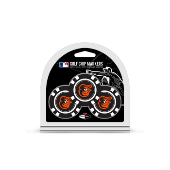 Baltimore Orioles 3 Pack Golf Chips