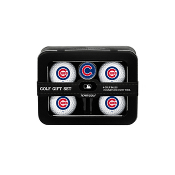 Chicago Cubs 4 Ball Tin Gift Set