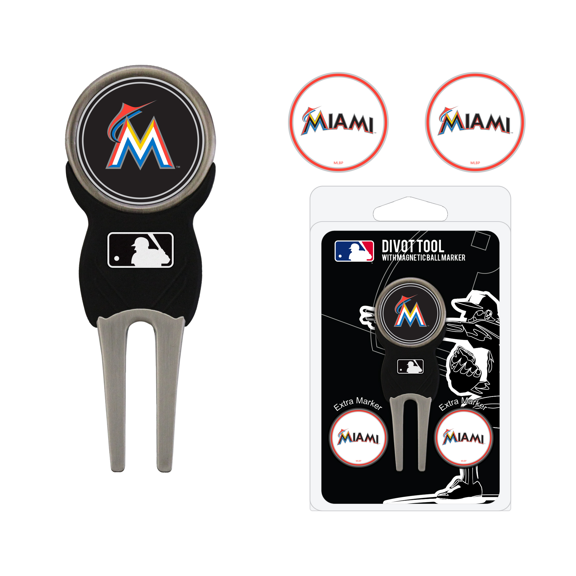 Miami Marlins Divot Tool Pack