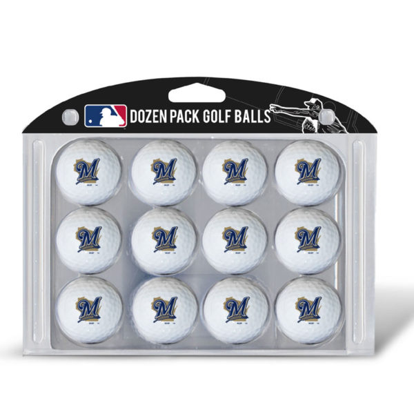 Milwaukee Brewers Golf Balls Dozen Pack