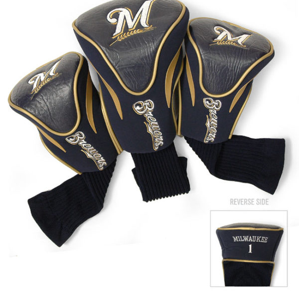 Milwaukee Brewers 3 Pk Contour Sock Headcovers