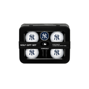 New York Yankees 4 Ball Tin Gift Set
