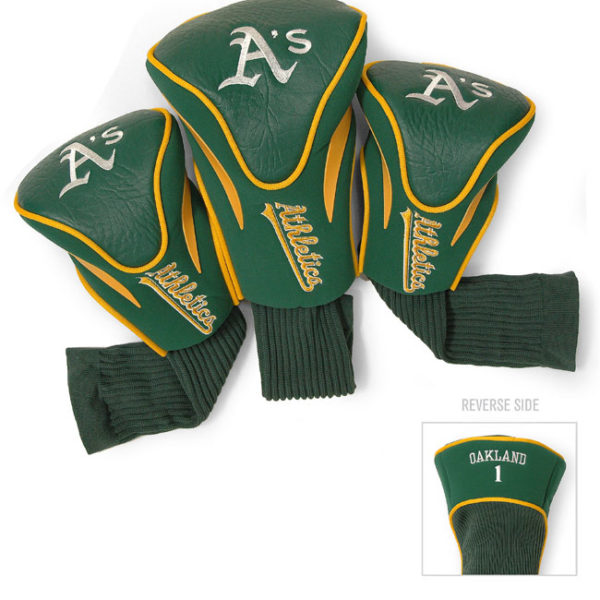 Oakland Athletics 3 Pk Contour Sock Headcovers