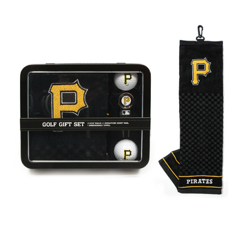 Pittsburgh Pirates Embroidered Towel Tin Gift Set