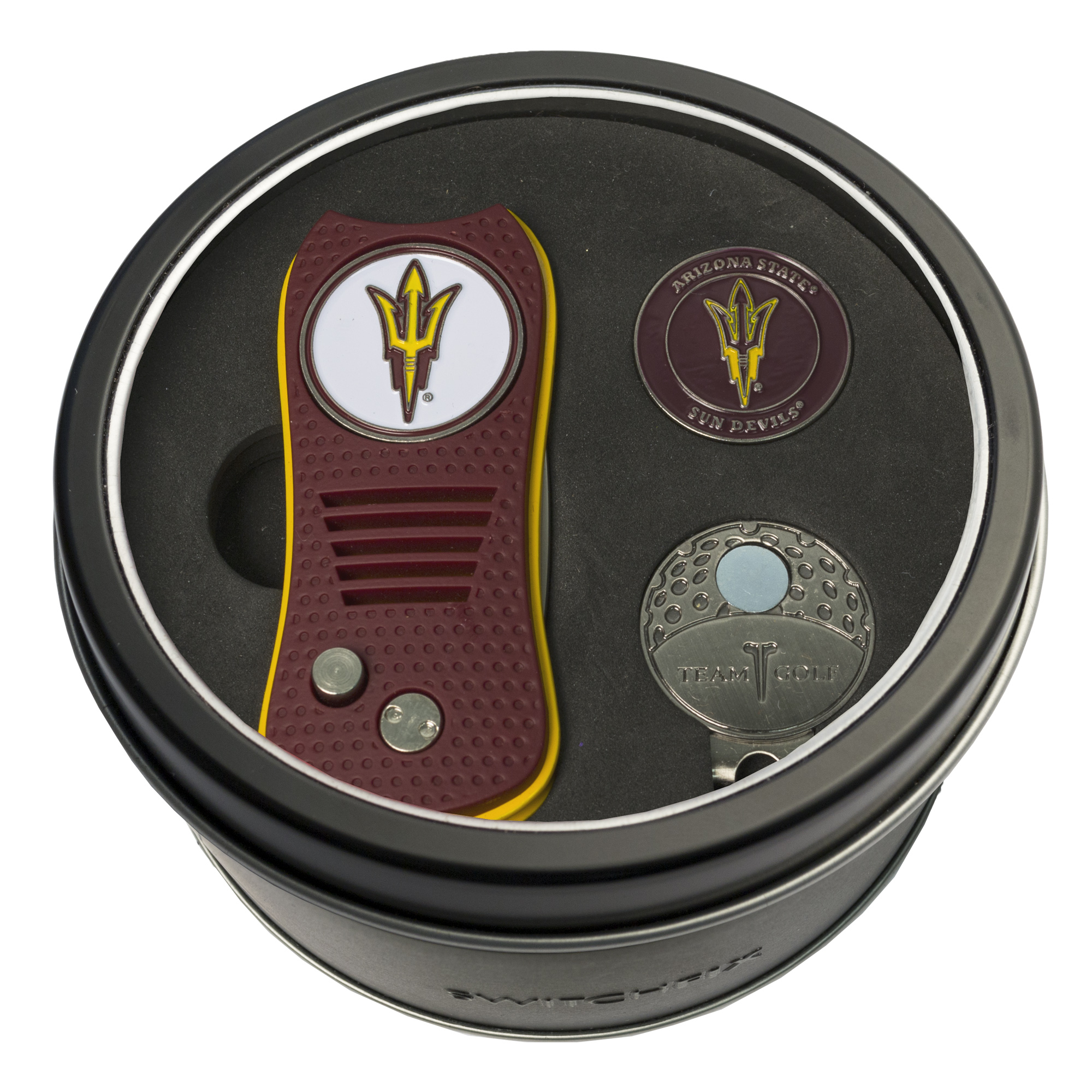Arizona State Switchfix + Cap Clip + Ball Marker Tin Gift Set