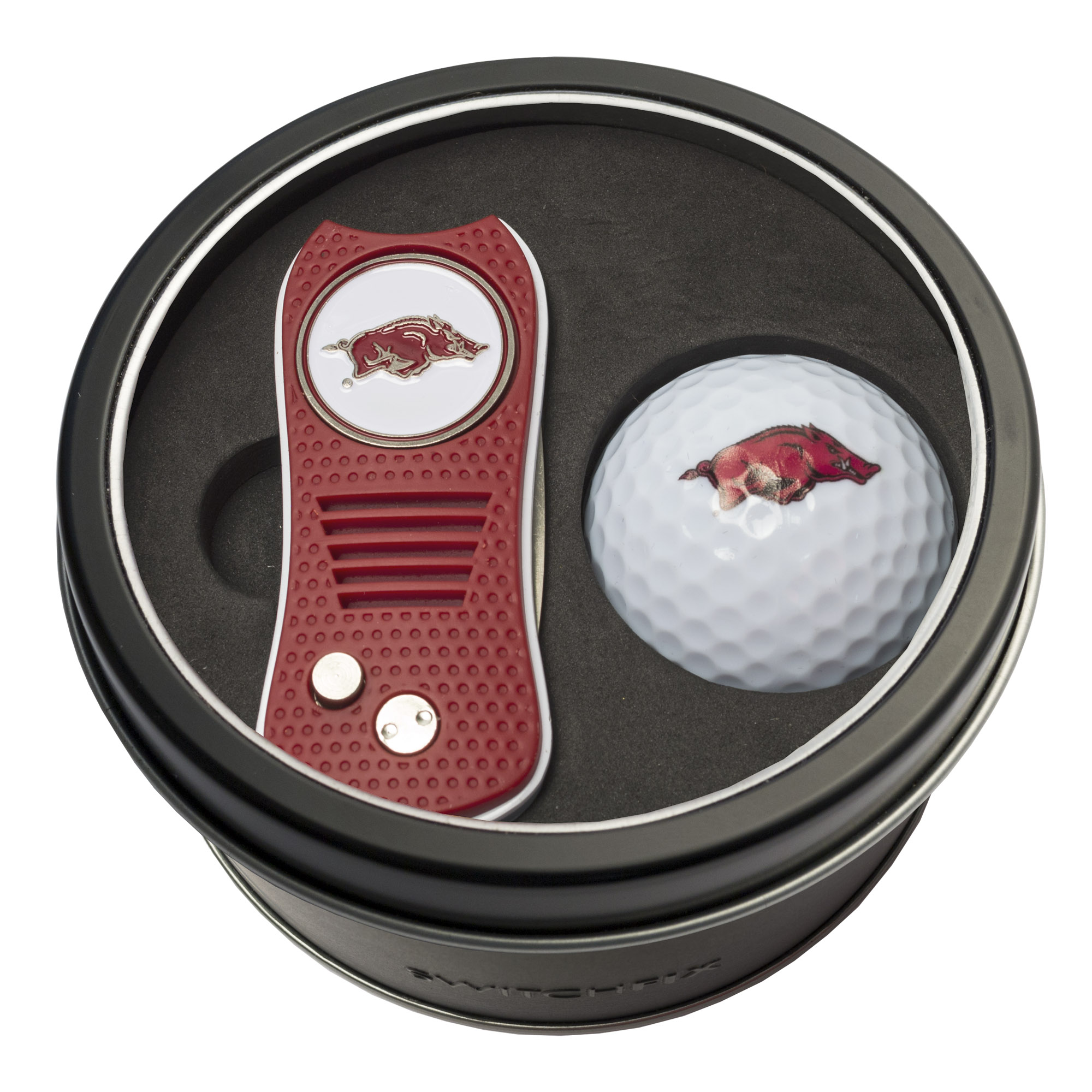 Arkansas Switchfix + Golf Ball Tin Gift Set