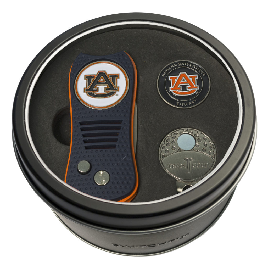 Auburn Switchfix + Cap Clip + Ball Marker Tin Gift Set