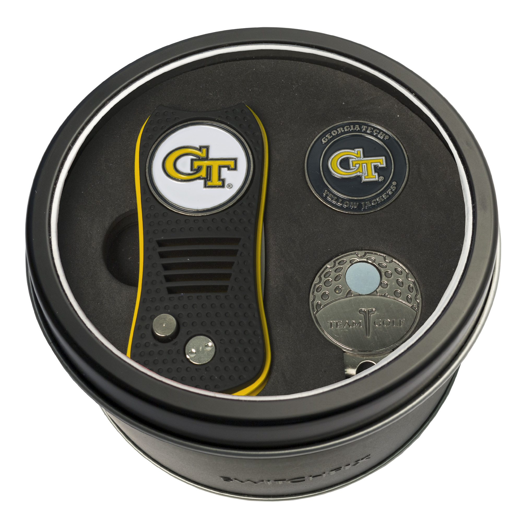 Georgia Tech Switchfix + Cap Clip + Ball Marker Tin Gift Set