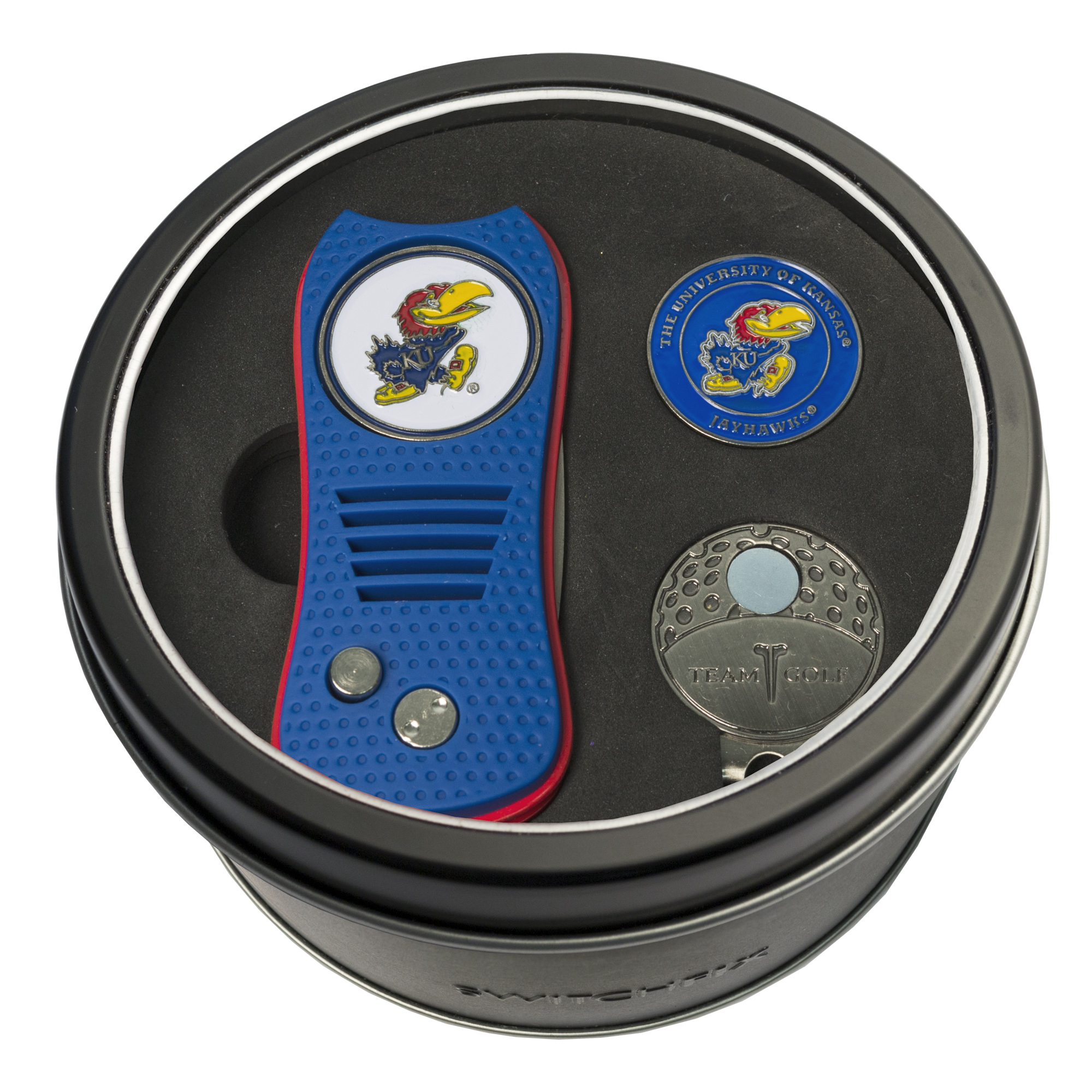 Kansas Switchfix + Cap Clip + Ball Marker Tin Gift Set