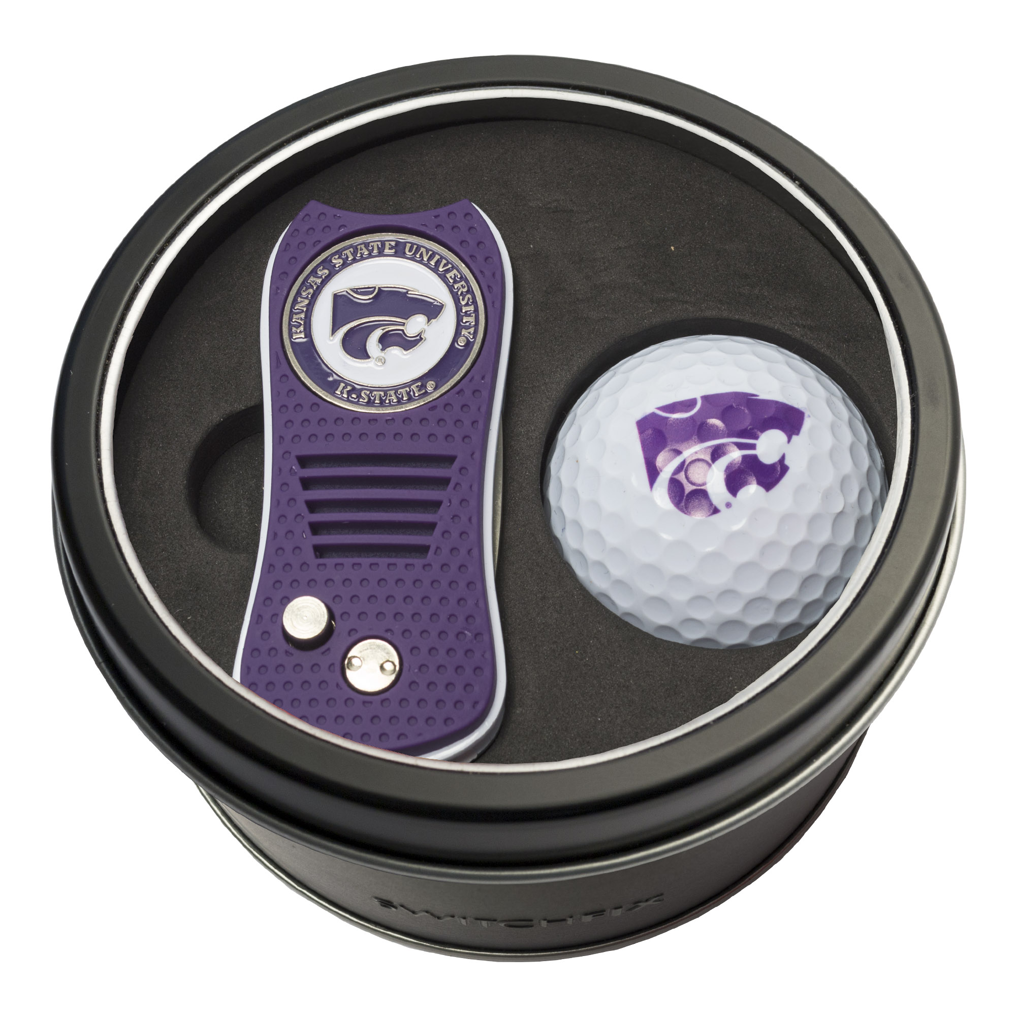Kansas State Switchfix + Golf Ball Tin Gift Set