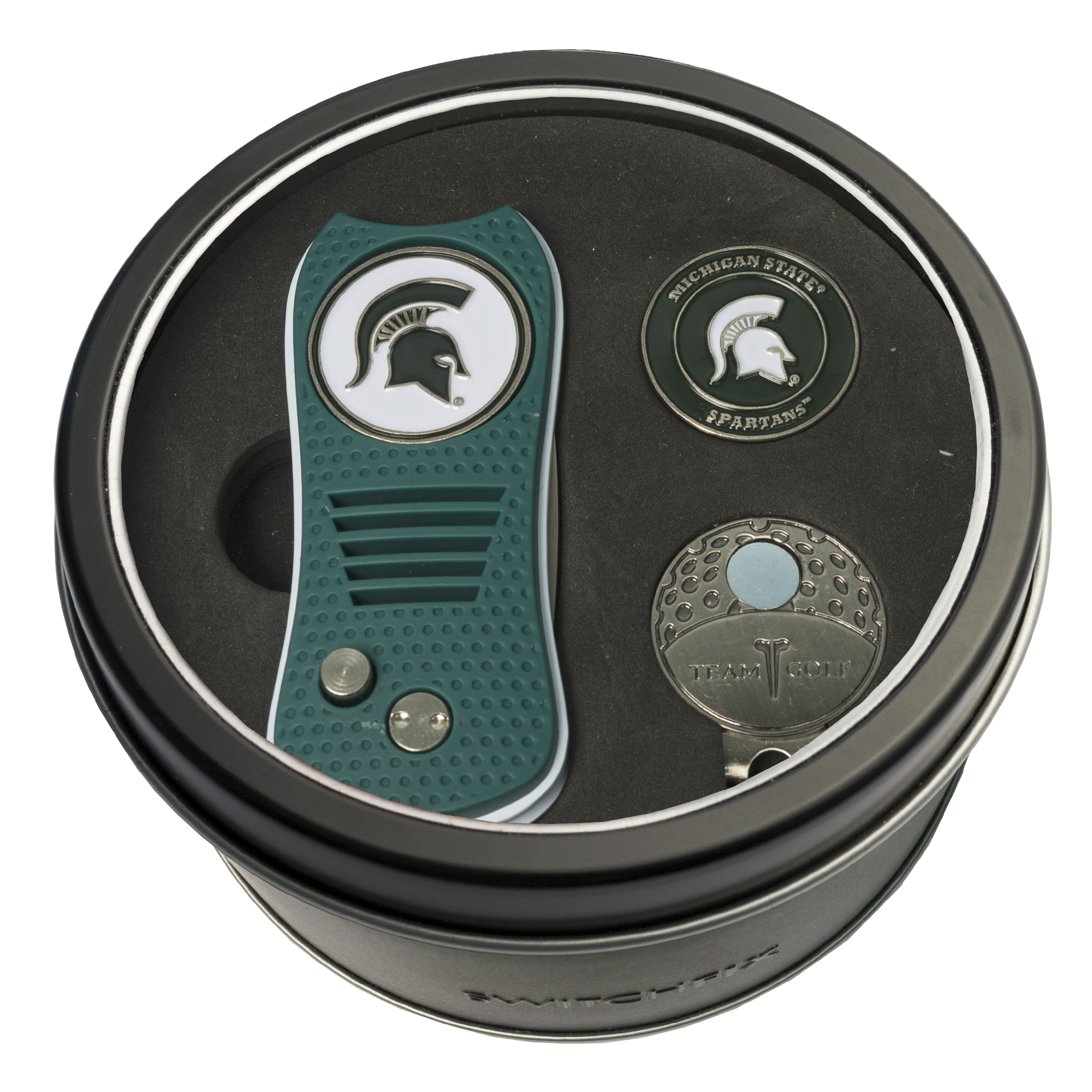Michigan State Switchfix + Cap Clip + Ball Marker Tin Gift Set