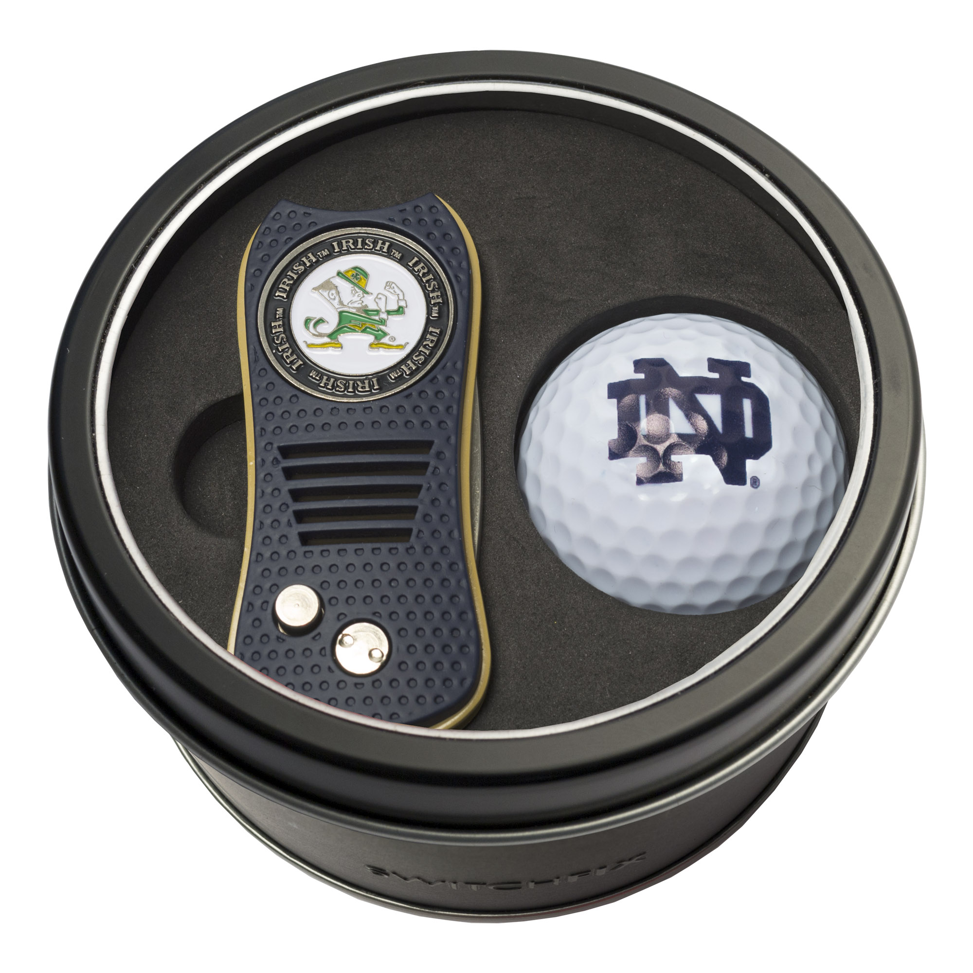 Notre Dame Switchfix + Golf Ball Tin Gift Set