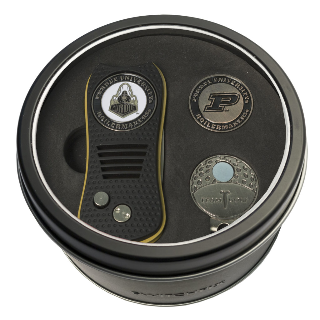 Purdue Switchfix + Cap Clip + Ball Marker Tin Gift Set