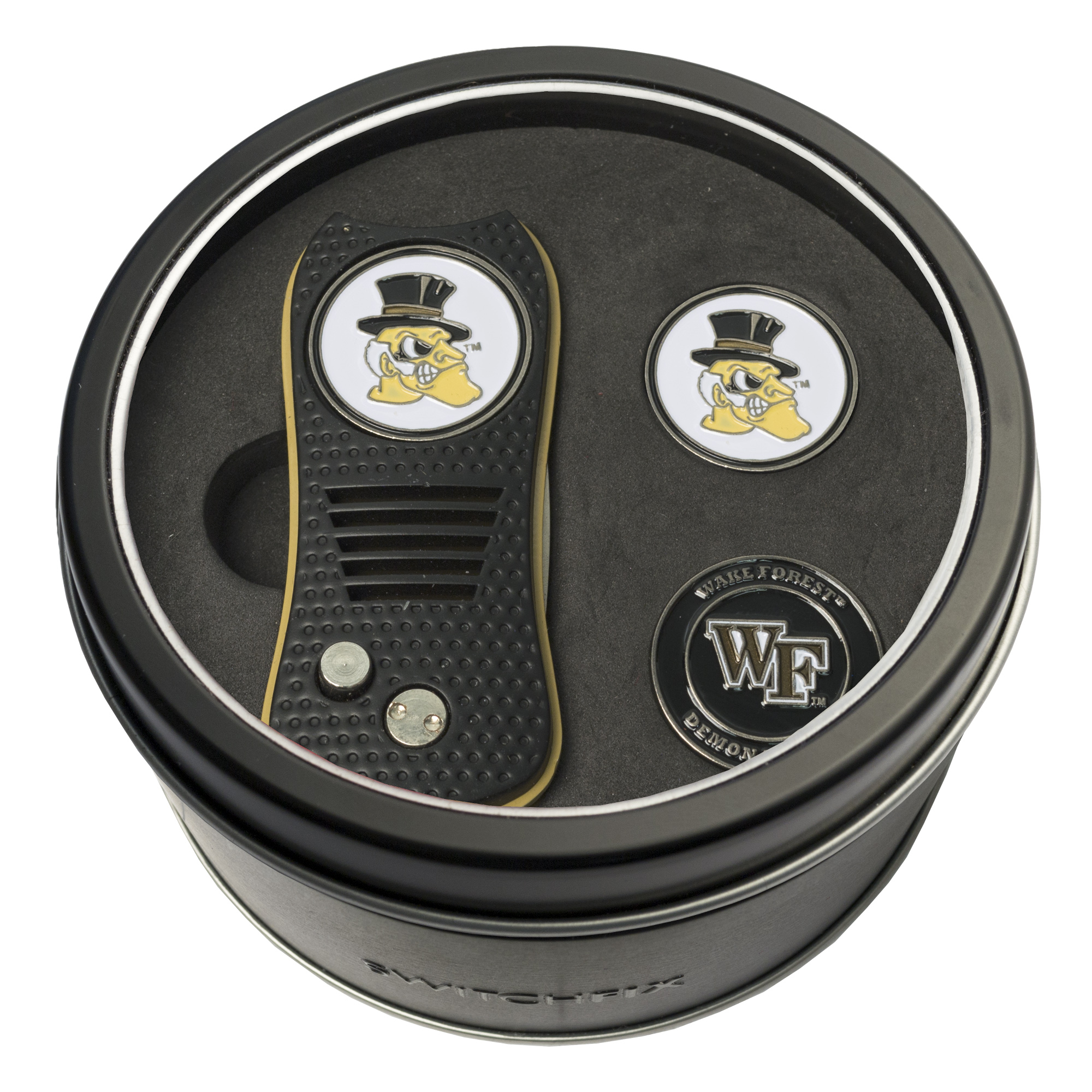 Wake Forest Switchfix + 2 Ball Marker Tin Gift Set