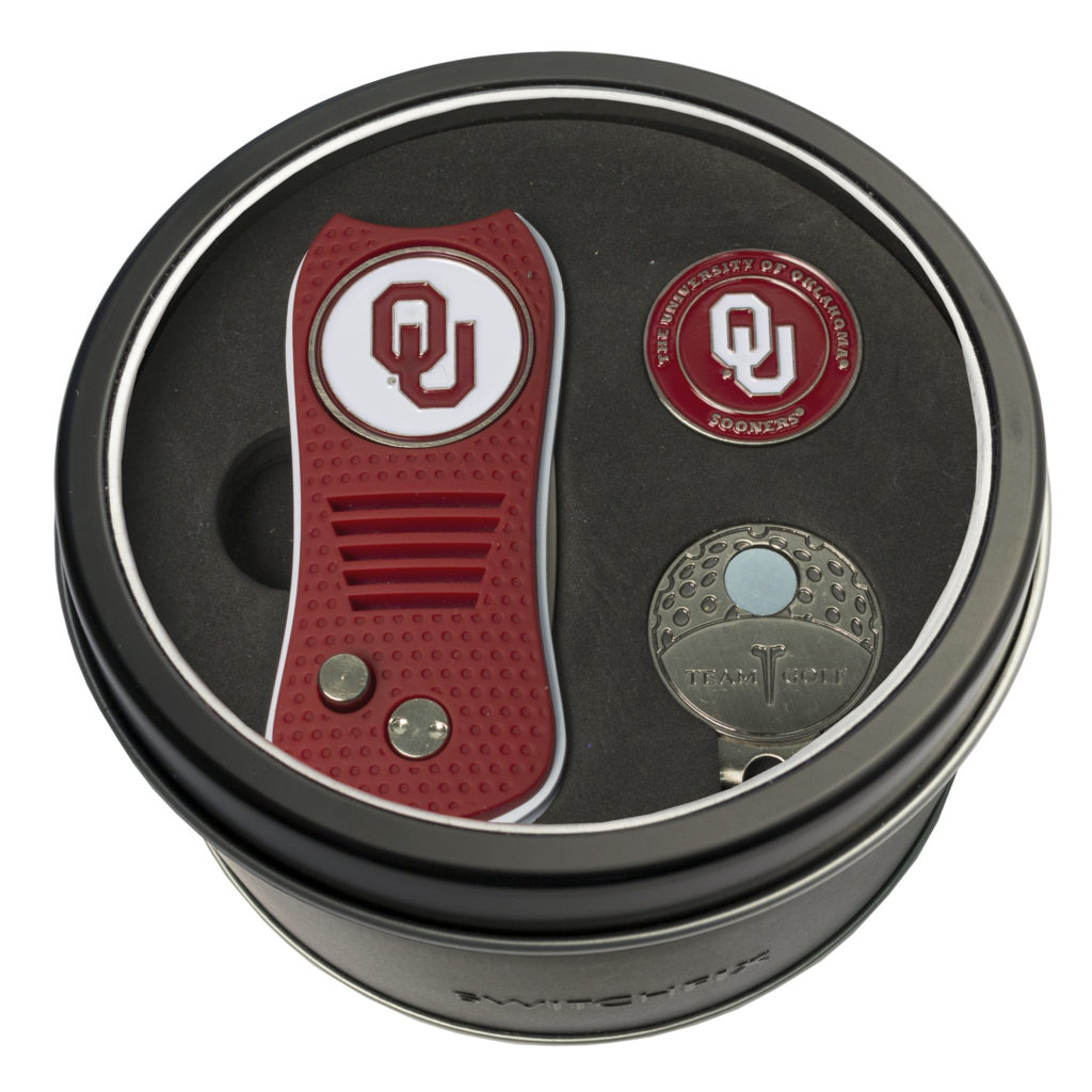 Oklahoma Switchfix + Cap Clip + Ball Marker Tin Gift Set