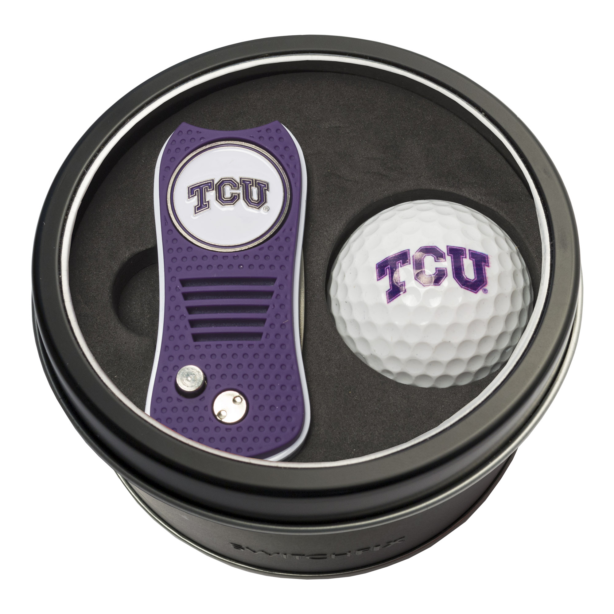 TCU Switchfix + Golf Ball Tin Gift Set