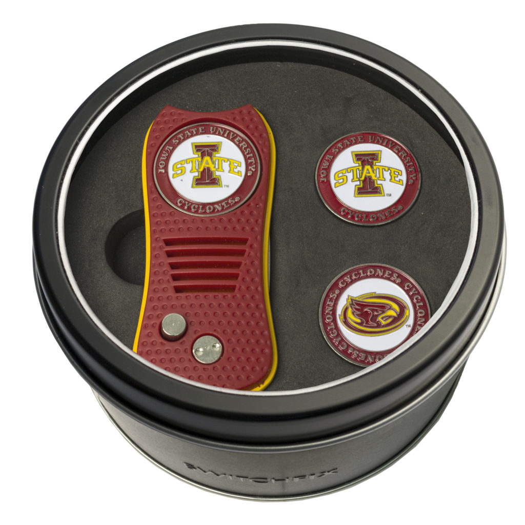 Iowa State Switchfix + 2 Ball Marker Tin Gift Set
