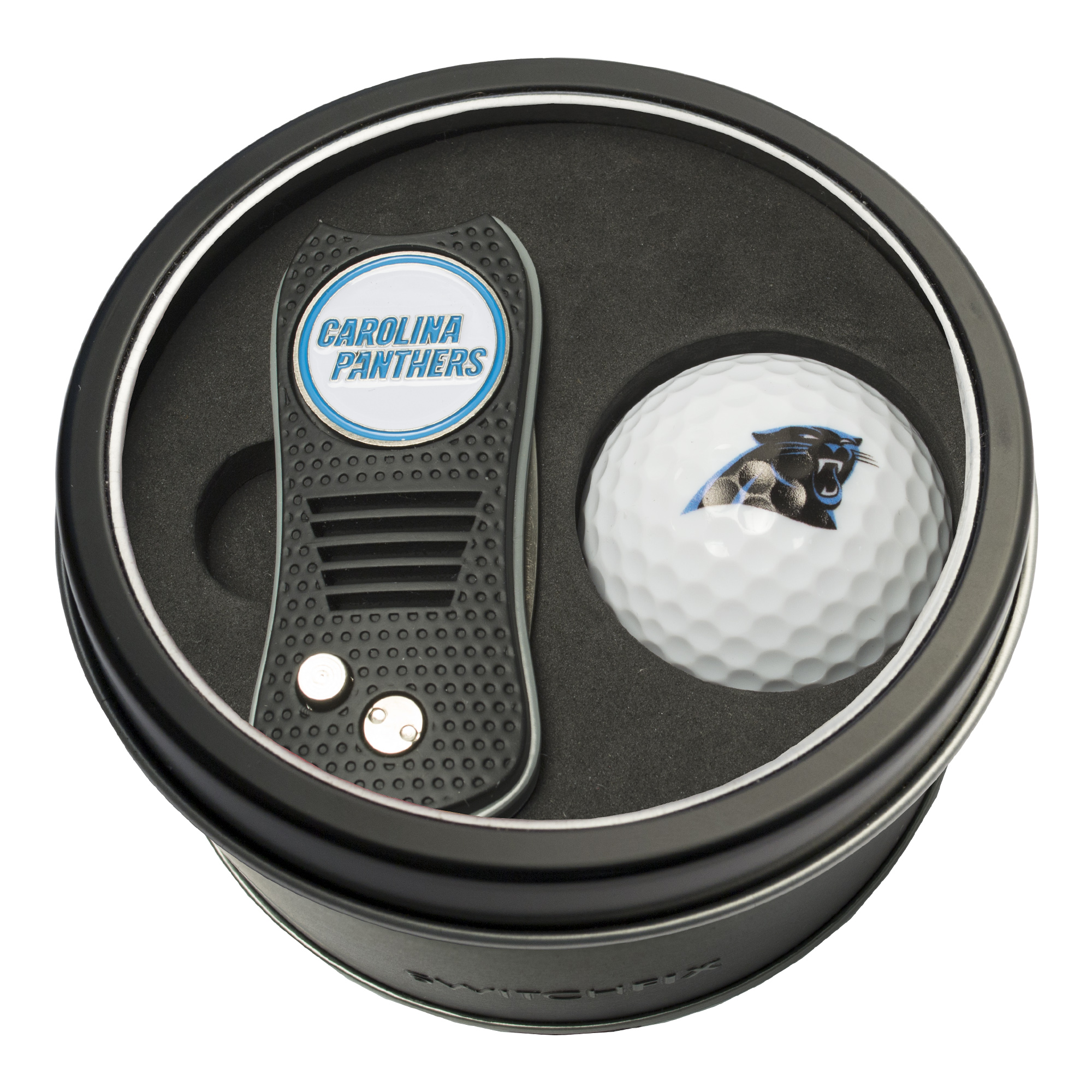 Carolina Panthers Switchfix + Golf Ball Tin Gift Set