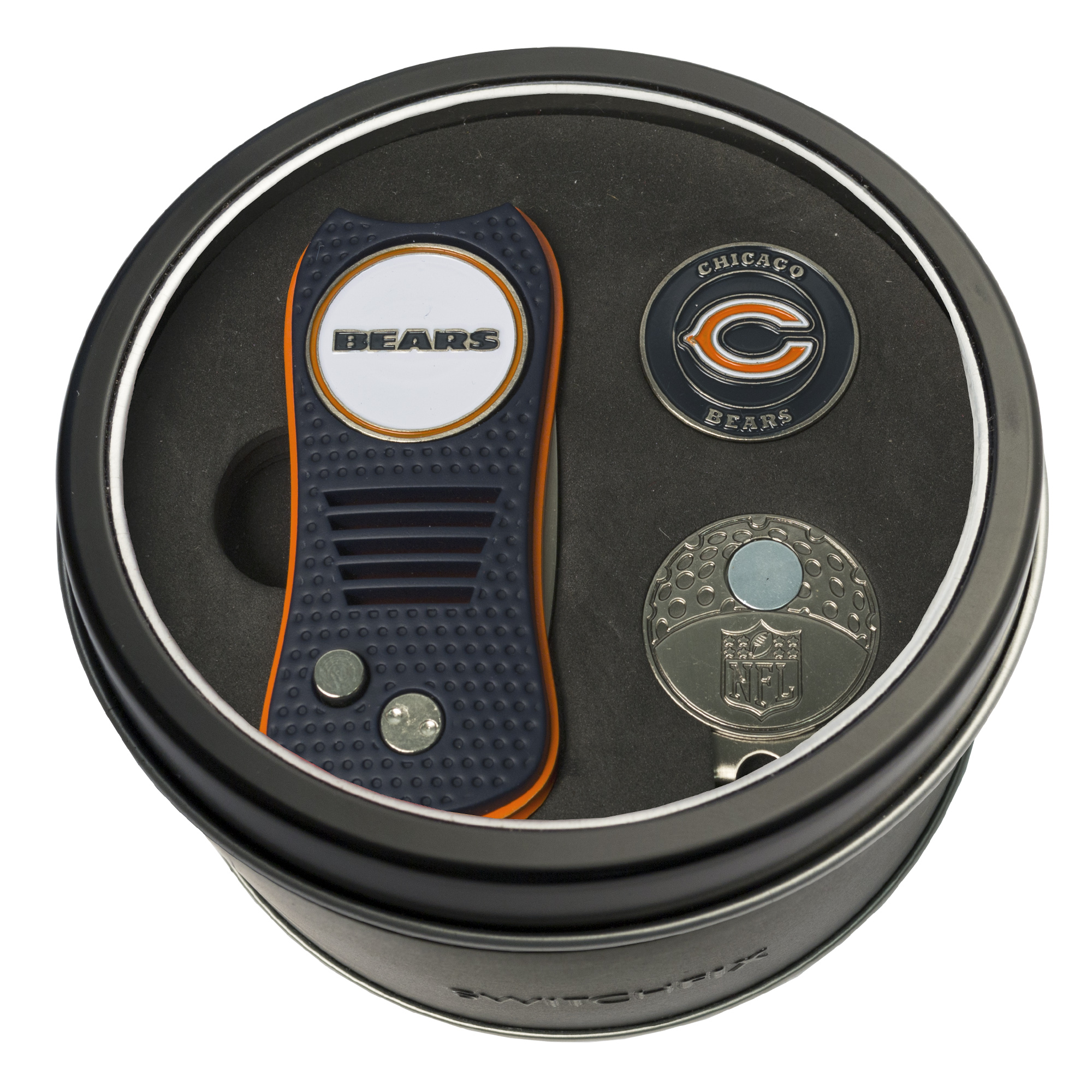 Chicago Bears Switchfix + Cap Clip + Ball Marker Tin Gift Set