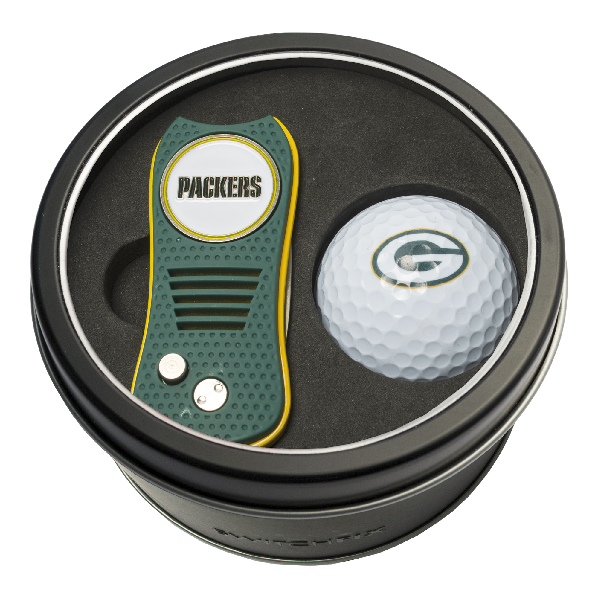 Green Bay Packers Switchfix + Golf Ball Tin Gift Set