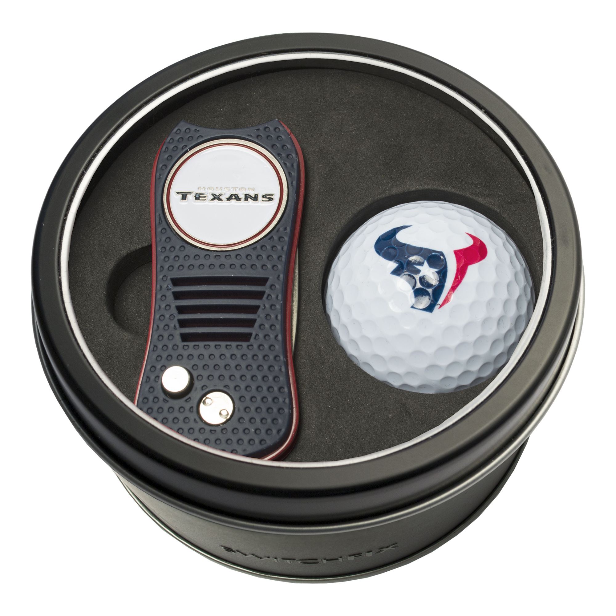 Houston Texans Switchfix + Golf Ball Tin Gift Set