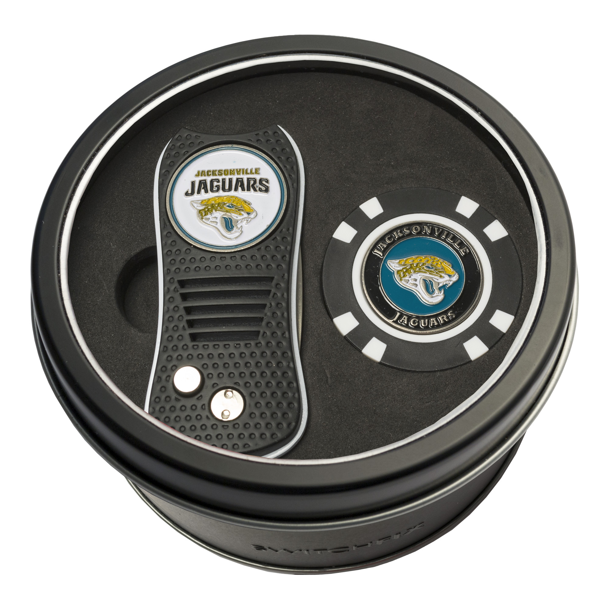Jacksonville Jaguars Switchfix + Golf Chip Tin Gift Set