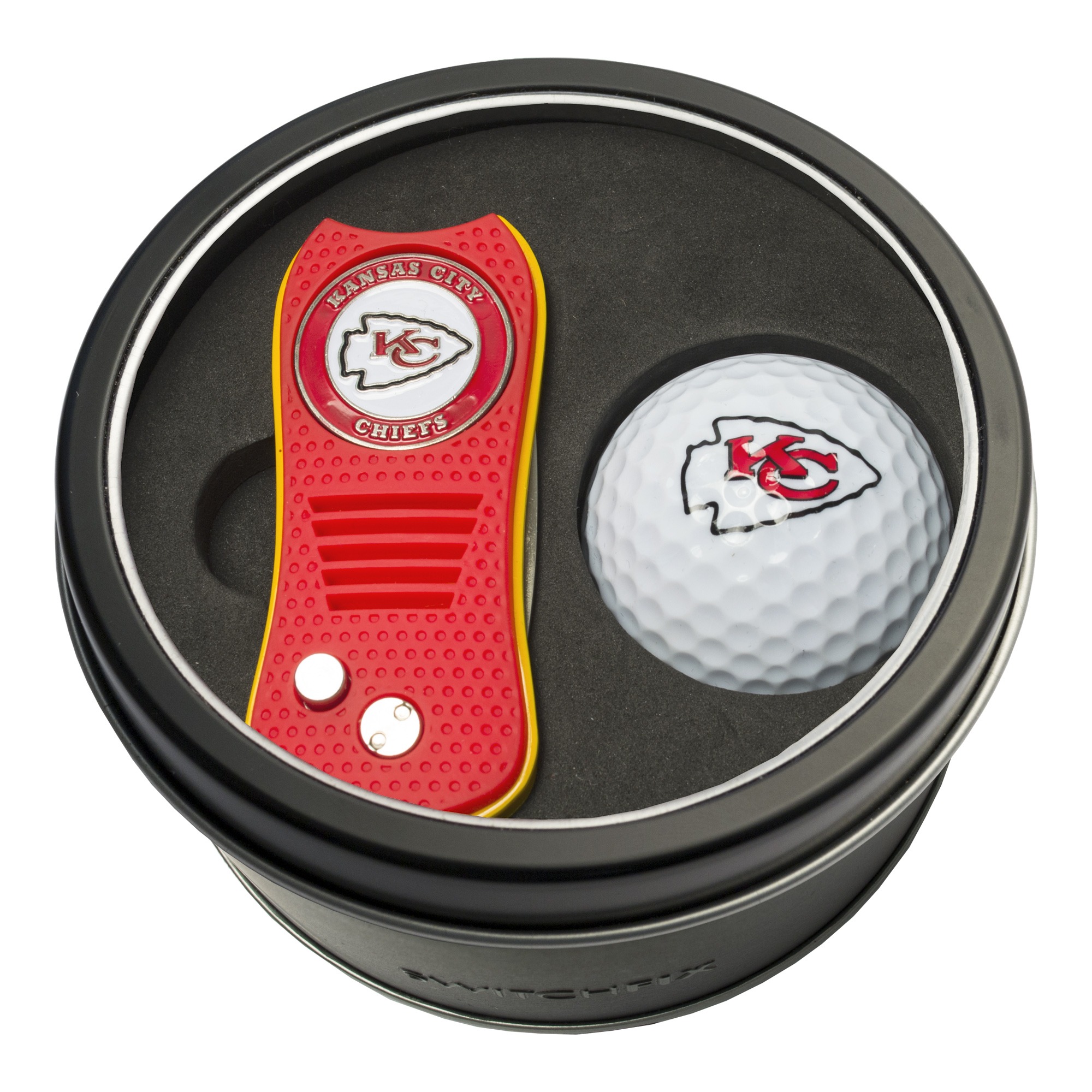 Kansas City Chiefs Switchfix + Golf Ball Tin Gift Set