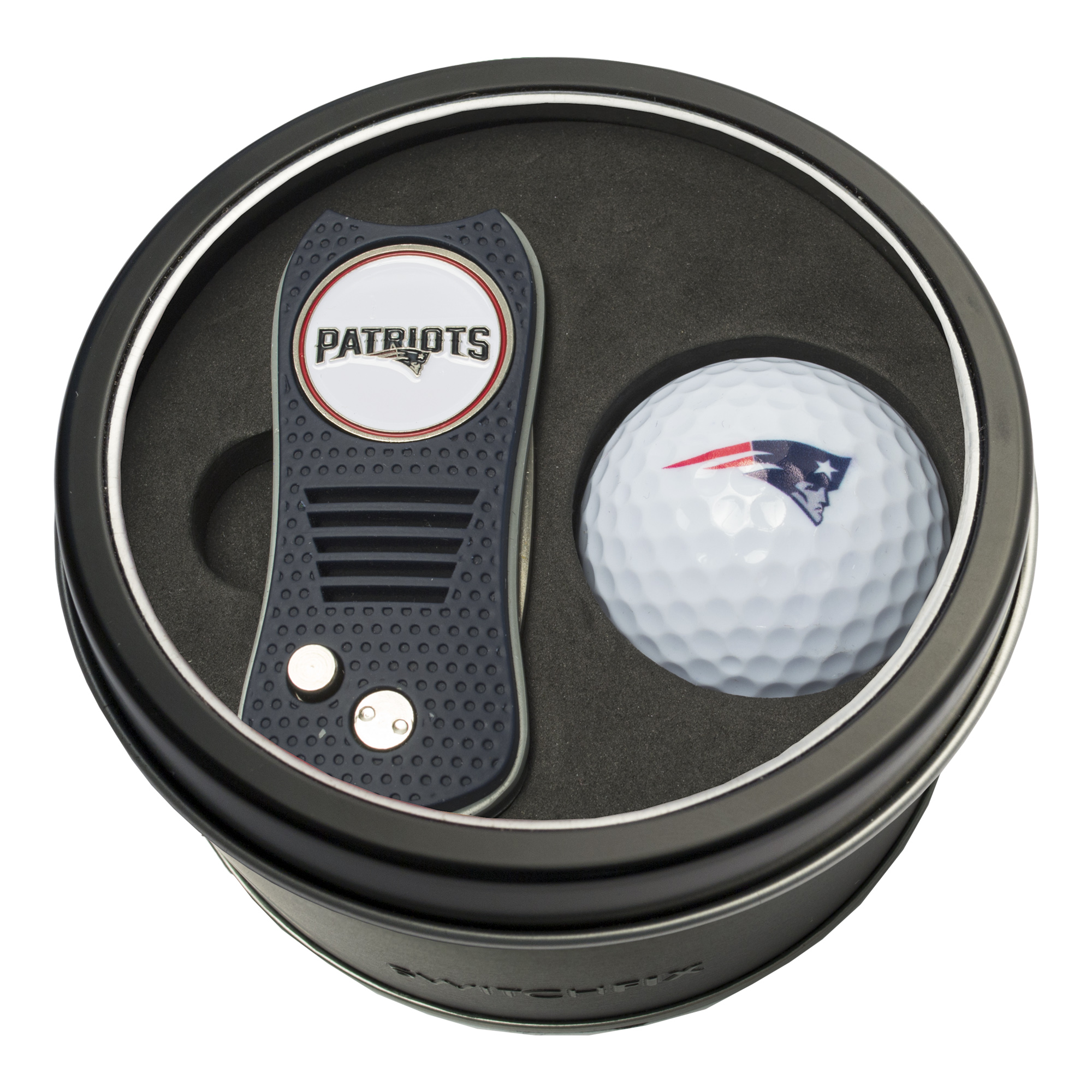 New England Patriots Switchfix + Golf Ball Tin Gift Set