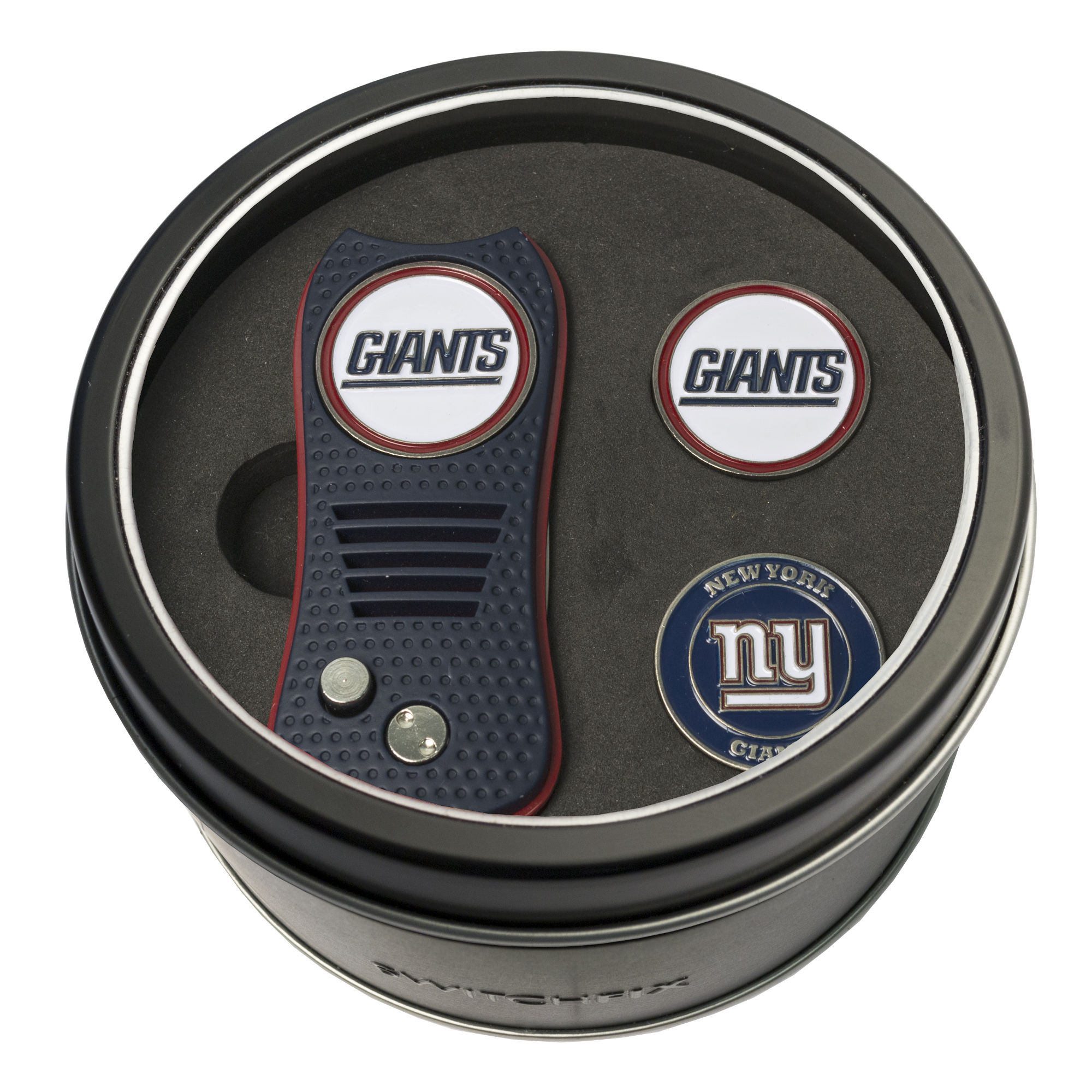 New York Giants Switchfix + 2 Ball Marker Tin Gift Set