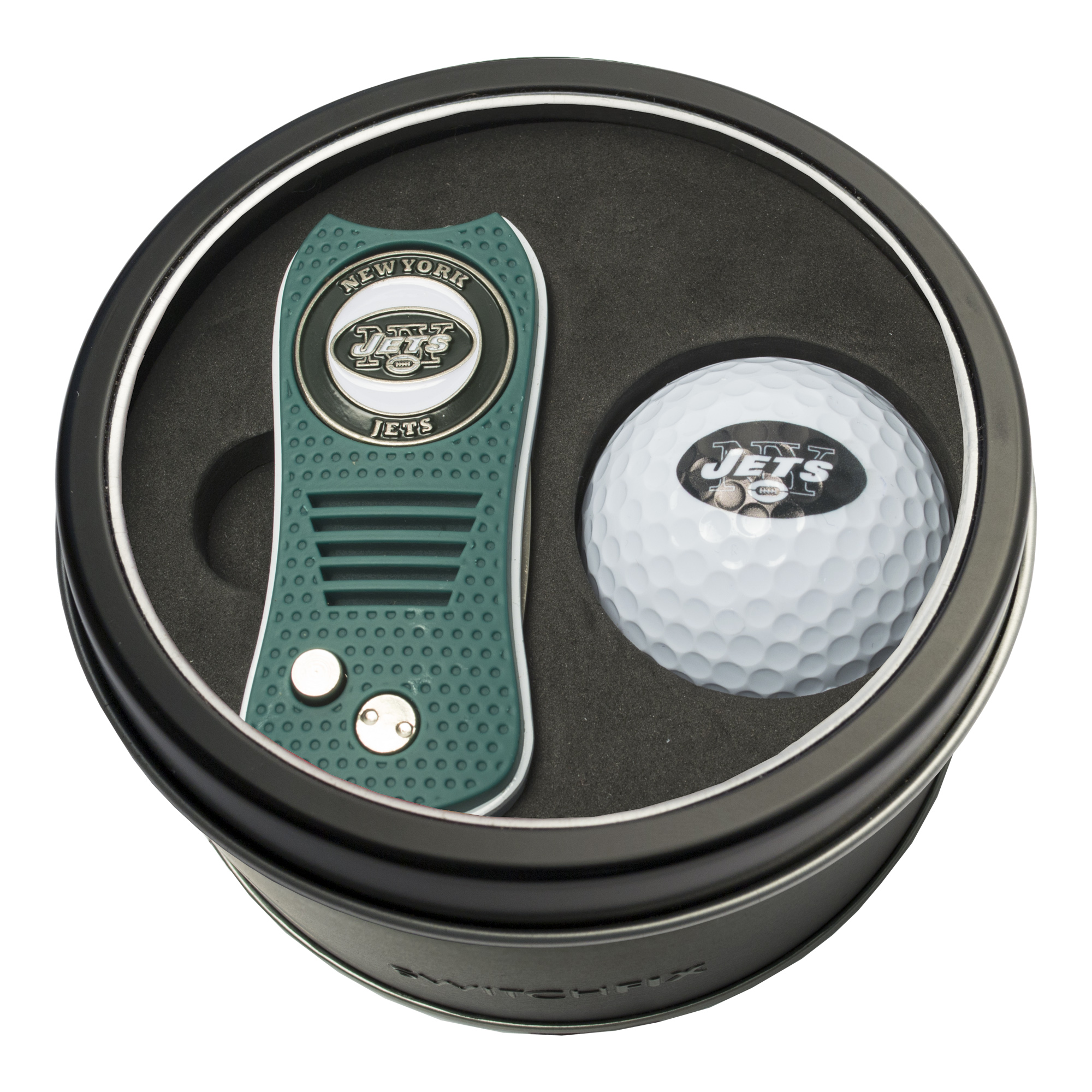 New York Jets Saints Switchfix + Golf Ball Tin Gift Set