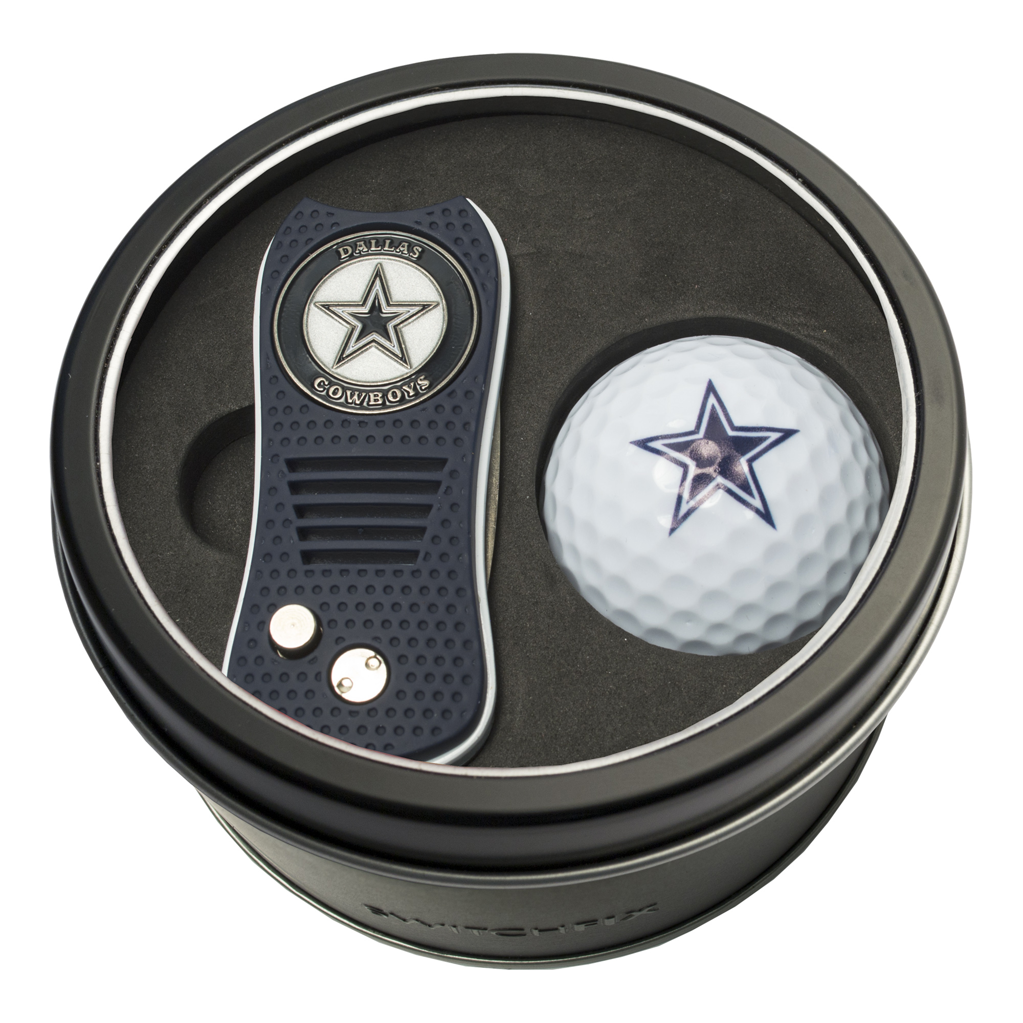 Dallas Cowboys Switchfix + Golf Ball Tin Gift Set